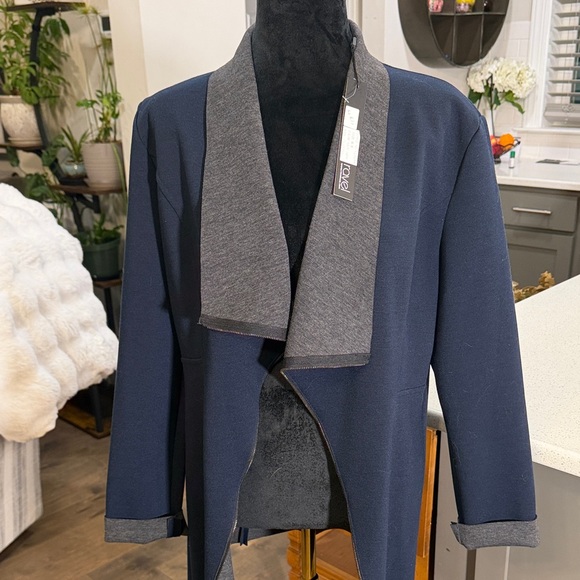 Ravel Navy and Gray Cardigan